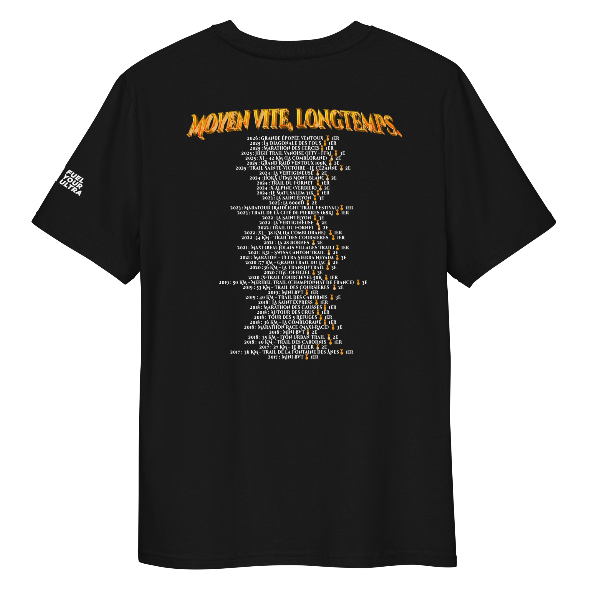 T-Shirt Baptiste Chassagne "Moyen vite, longtemps."